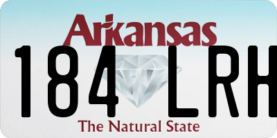 AR license plate 184LRH