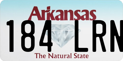 AR license plate 184LRN
