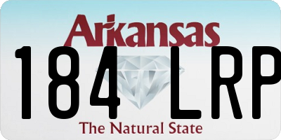 AR license plate 184LRP