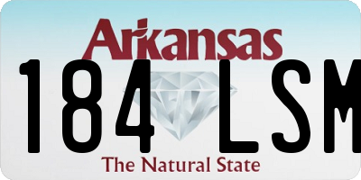 AR license plate 184LSM