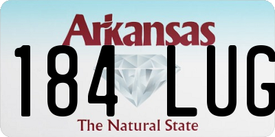 AR license plate 184LUG