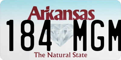 AR license plate 184MGM