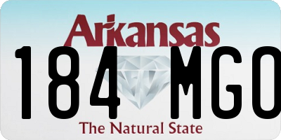 AR license plate 184MGO