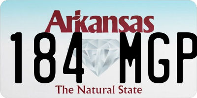 AR license plate 184MGP