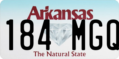 AR license plate 184MGQ