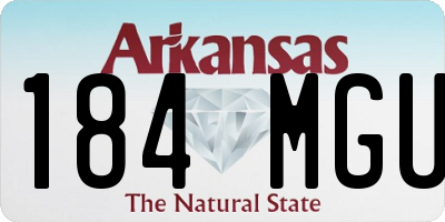 AR license plate 184MGU