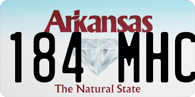 AR license plate 184MHC