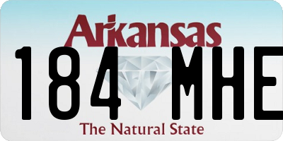 AR license plate 184MHE