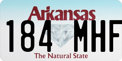 AR license plate 184MHF