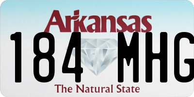 AR license plate 184MHG