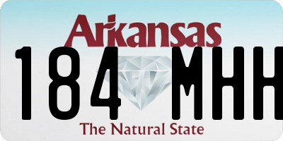 AR license plate 184MHH