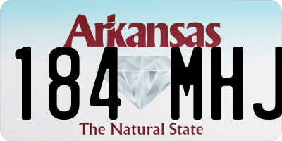 AR license plate 184MHJ