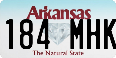 AR license plate 184MHK