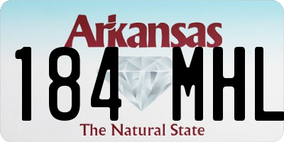 AR license plate 184MHL