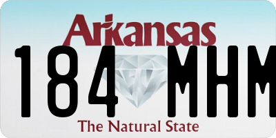 AR license plate 184MHM