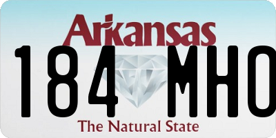 AR license plate 184MHO