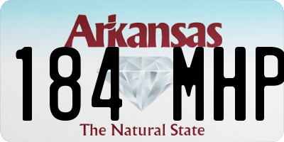 AR license plate 184MHP