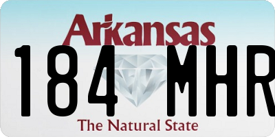AR license plate 184MHR