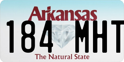 AR license plate 184MHT