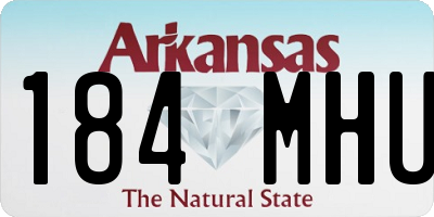 AR license plate 184MHU