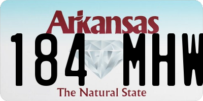 AR license plate 184MHW