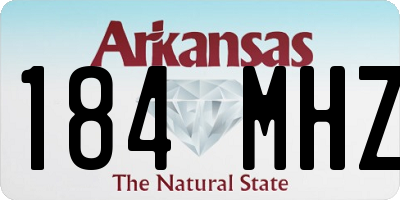 AR license plate 184MHZ