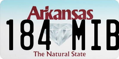 AR license plate 184MIB