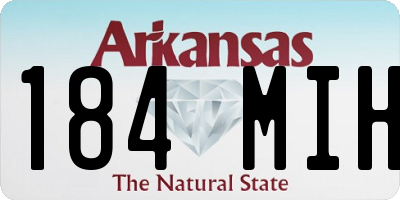 AR license plate 184MIH