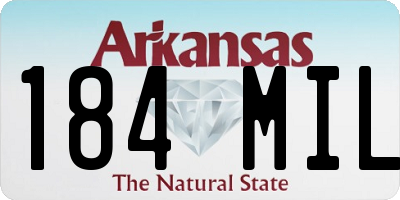AR license plate 184MIL