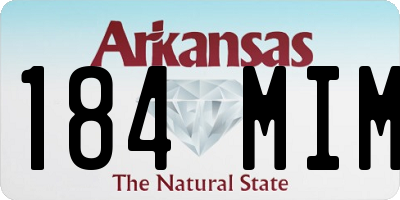 AR license plate 184MIM