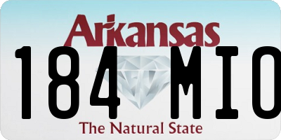 AR license plate 184MIO