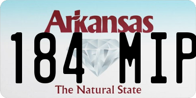 AR license plate 184MIP