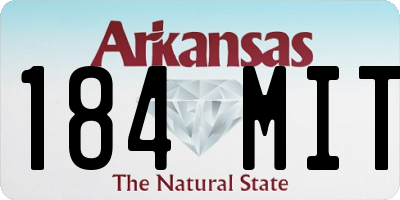 AR license plate 184MIT