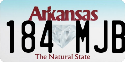 AR license plate 184MJB