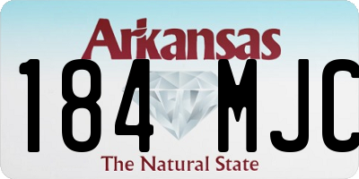 AR license plate 184MJC