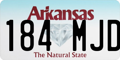 AR license plate 184MJD
