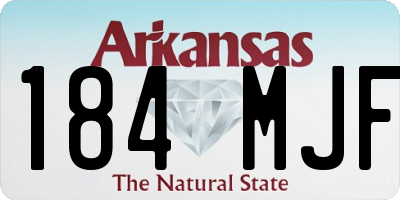 AR license plate 184MJF