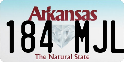 AR license plate 184MJL