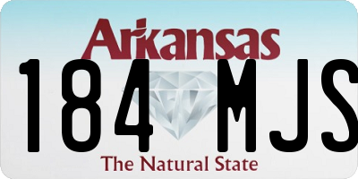AR license plate 184MJS