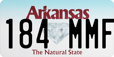 AR license plate 184MMF