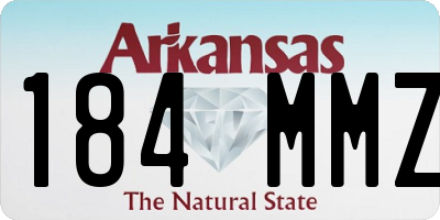 AR license plate 184MMZ