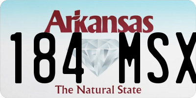 AR license plate 184MSX