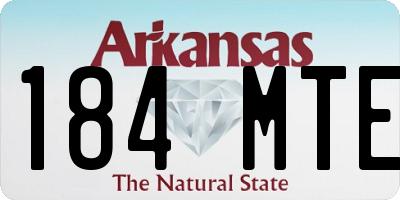 AR license plate 184MTE