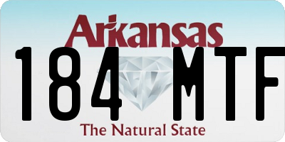 AR license plate 184MTF