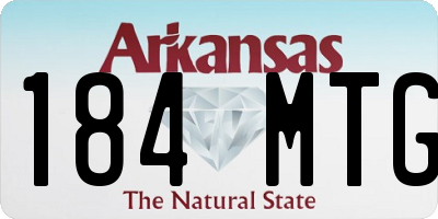 AR license plate 184MTG