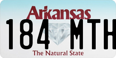 AR license plate 184MTH