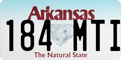 AR license plate 184MTI
