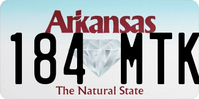 AR license plate 184MTK