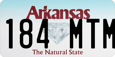 AR license plate 184MTM