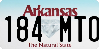 AR license plate 184MTO